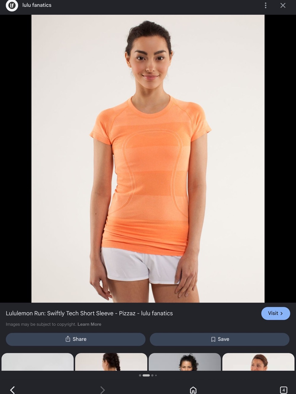 lululemon athletica Swiftly Tech Short Sleeve Top - Pizzaz Orange